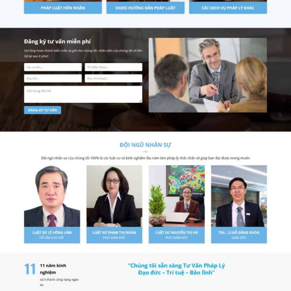 Theme WordPress văn phòng luật sư 3