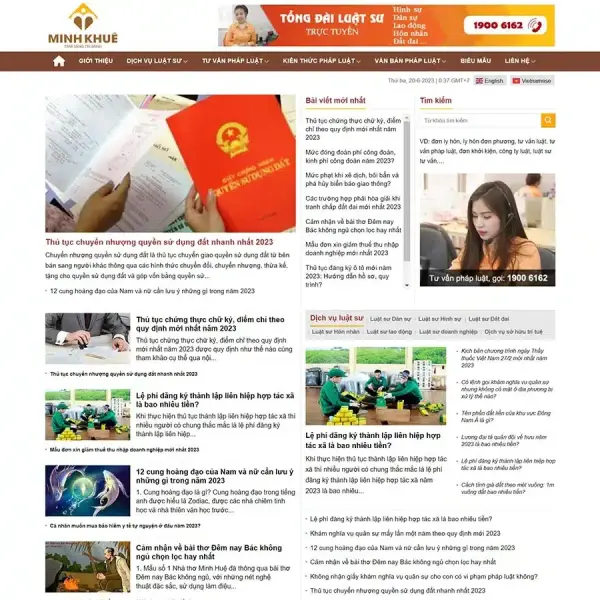 Theme WordPress luật sư 5