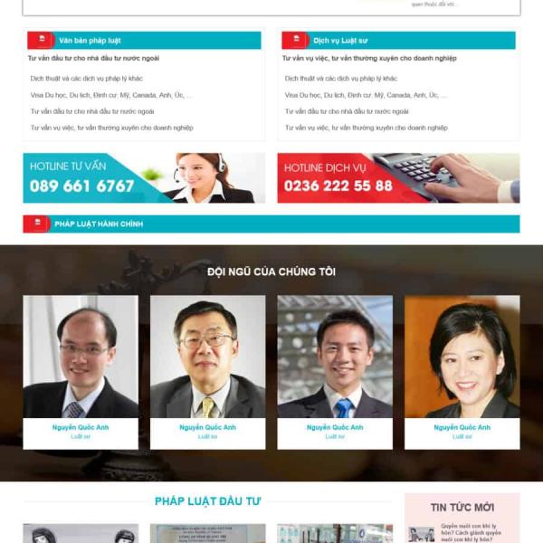 Theme WordPress văn phòng luật sư