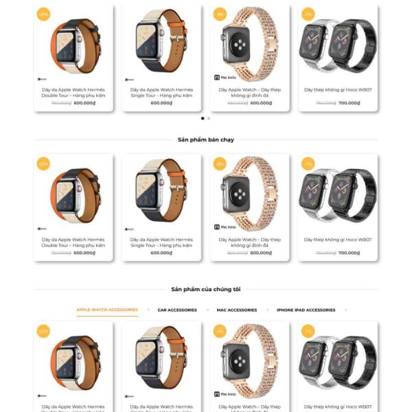Theme WordPress mac shop