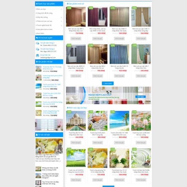Theme WordPress bán mành rèm đẹp