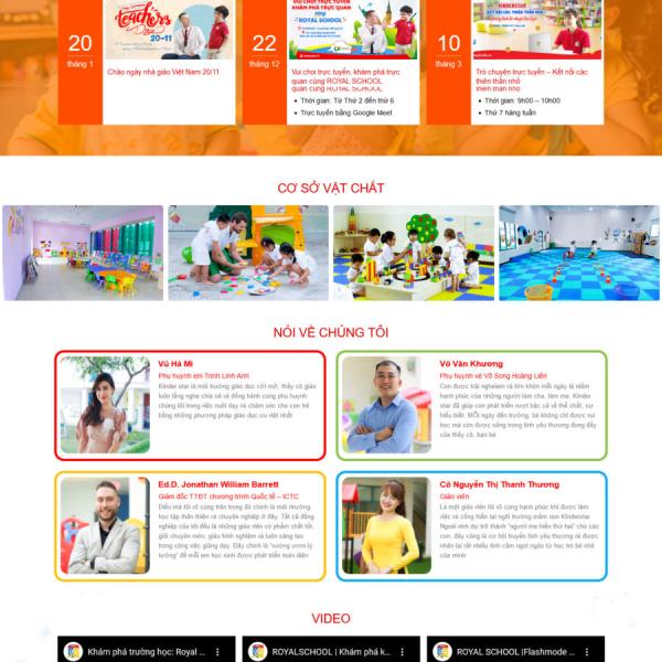 Theme WordPress trường mầm non 1