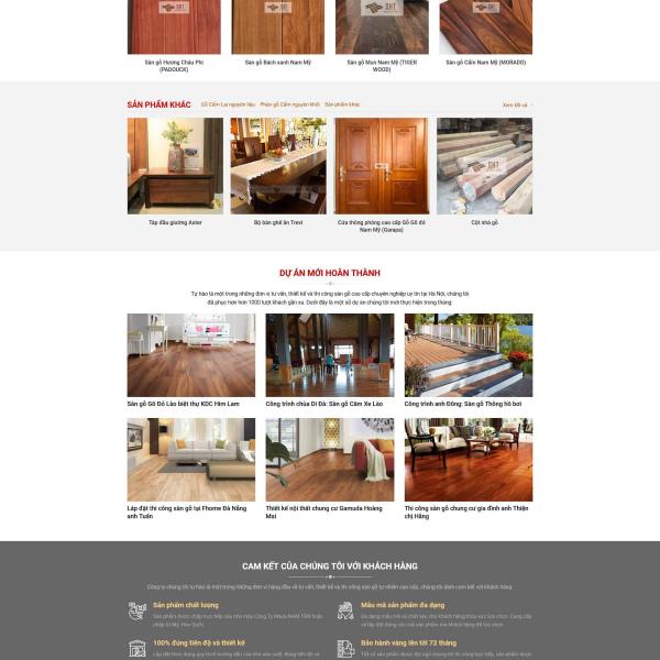 Theme WordPress sàn gổ cao cấp