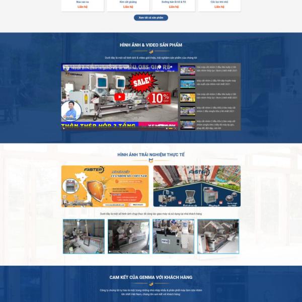 Theme WordPress máy cắt máy cơ khí 2