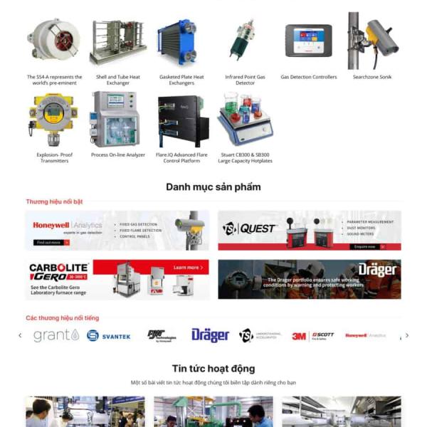 Theme WordPress máy công nghiệp