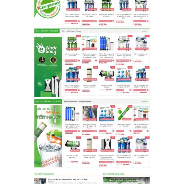 Theme WordPress máy lọc nước