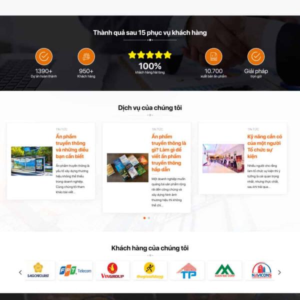 Theme WordPress công ty truyền thông media