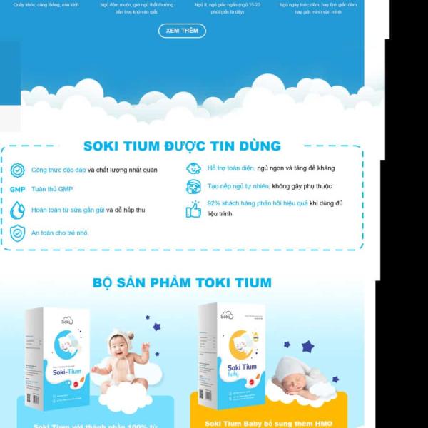 Theme WordPress giới thiệu sửa em bé