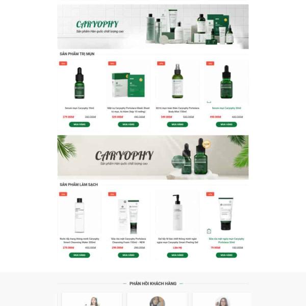 Theme WordPress mỹ phẩm 10