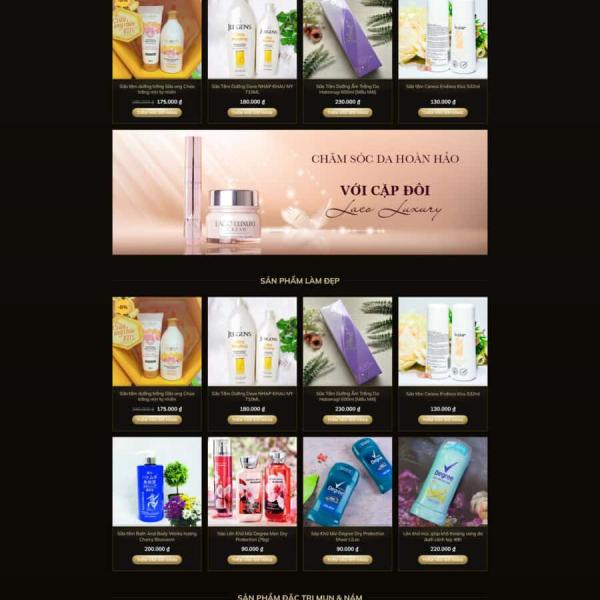 Theme WordPress bán mỹ phẩm 15