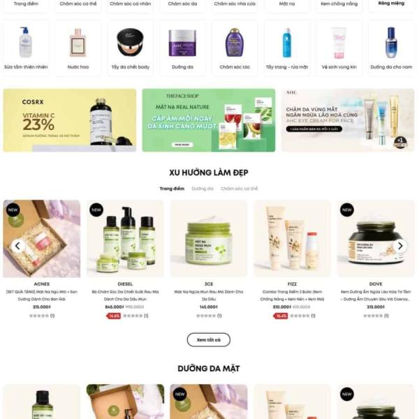 Theme WordPress mỹ phẩm 11