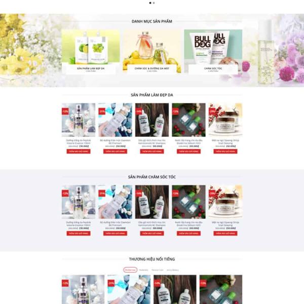Theme WordPress shop mỹ phẩm 4