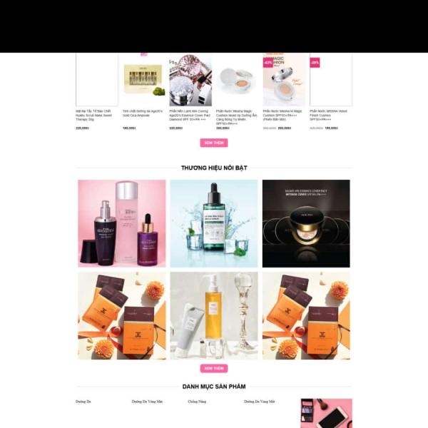 Theme WordPress mỹ phẩm 5