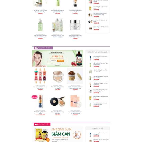 Theme WordPress mỹ phẩm 8