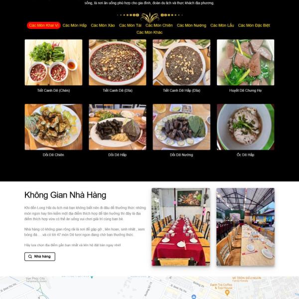 Theme WordPress nhà hàng dê