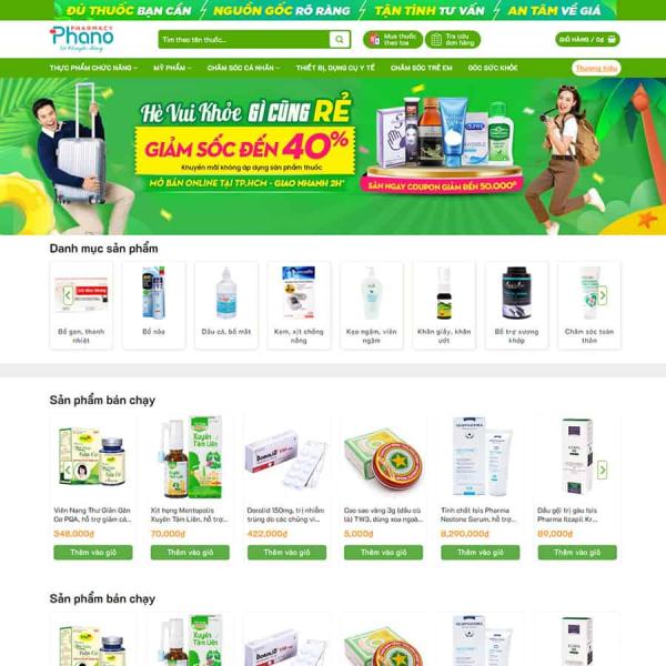 Theme WordPress nhà thuốc 04 cao cấp