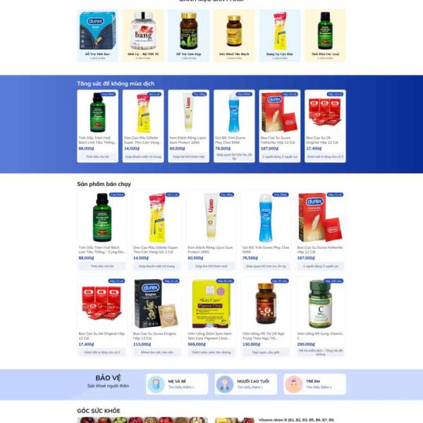 Theme WordPress nhà thuốc 2