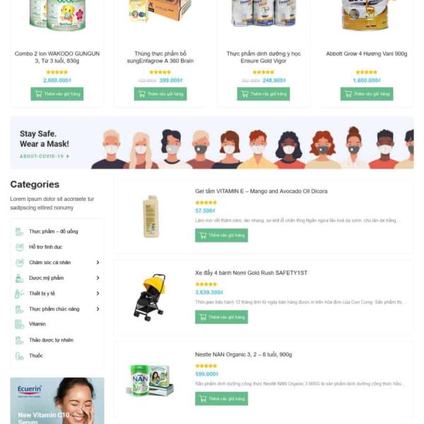 Theme WordPress nhà thuốc 3