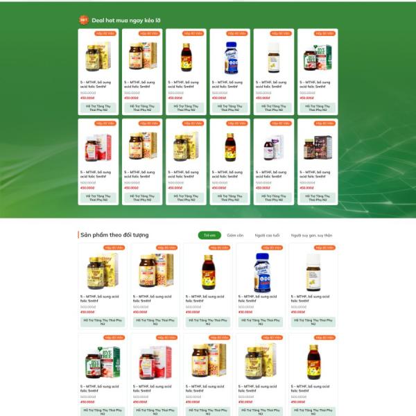Theme WordPress nhà thuốc 6
