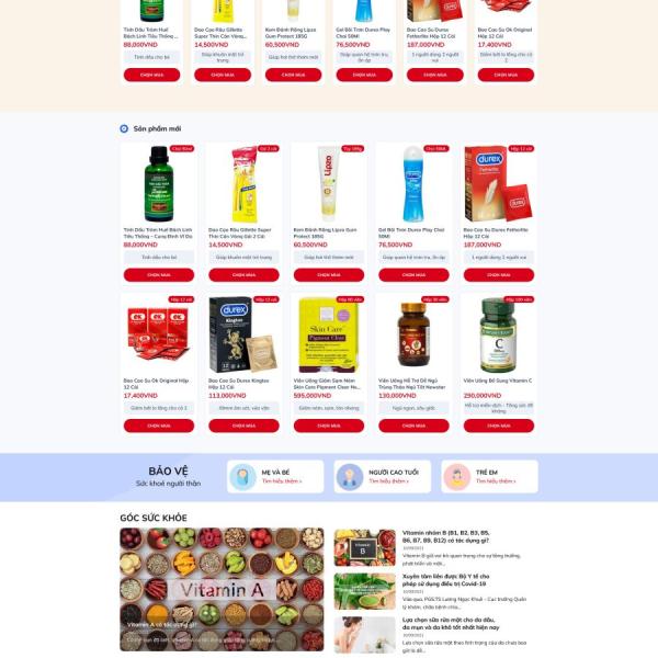 Theme WordPress nhà thuốc long châu
