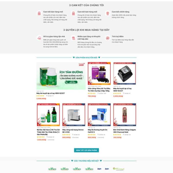 Theme WordPress nhà thuốc 01