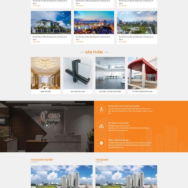 Theme WordPress nhôm kính 3