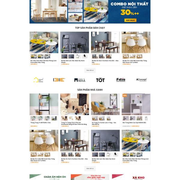 Theme WordPress nội thất 28 giá rẻ