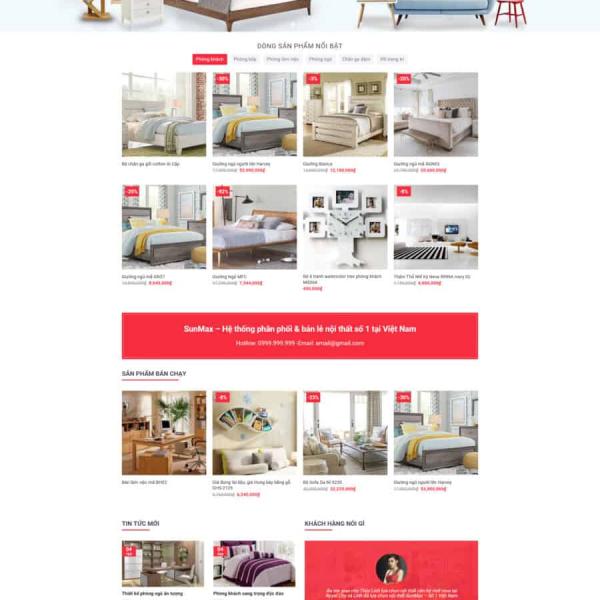 Theme WordPress bán nội thất 8