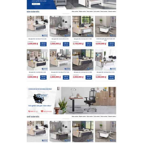 Theme WordPress nội thất gổ