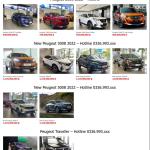 Theme WordPress bán xe peugeot