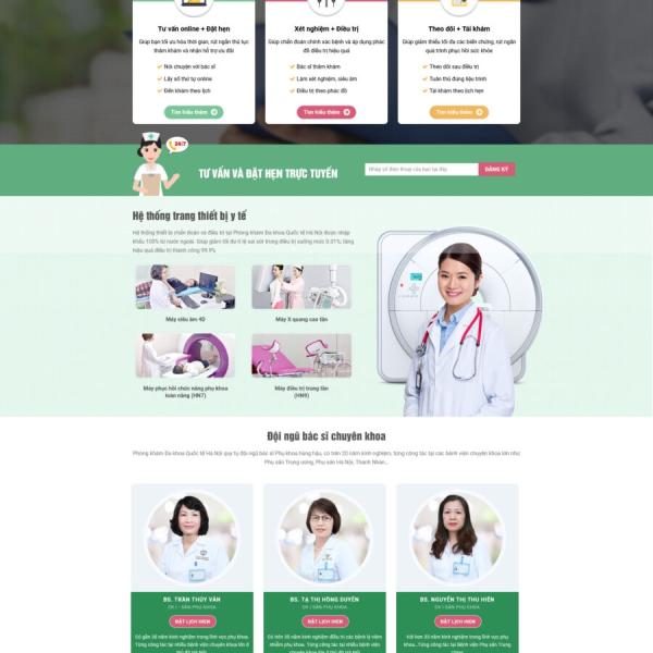 Theme WordPress phòng khám đa khoa 4