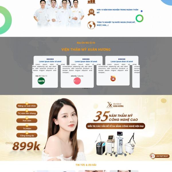 Theme WordPress thẩm mỹ viện phòng khám 6