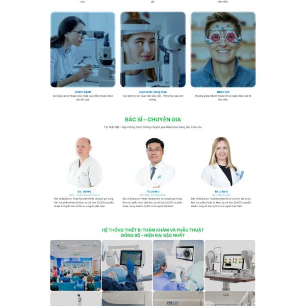 Theme WordPress phòng khám mắt