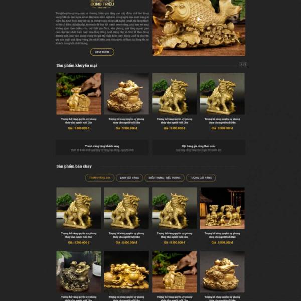 Theme WordPress bán vật phẩm phong thủy 4