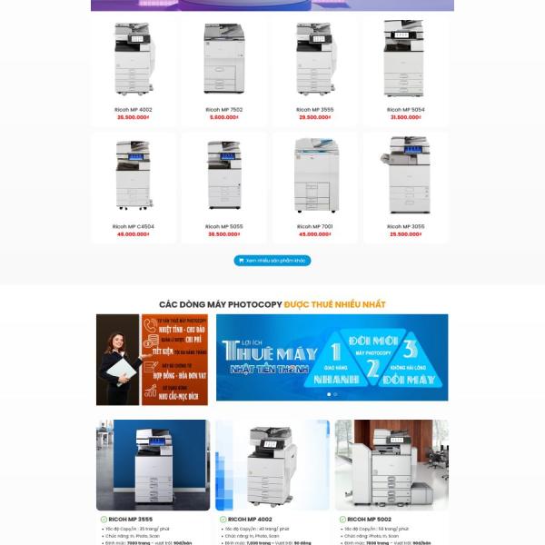 Theme WordPress công ty bán và cho thuê máy photocopy 5