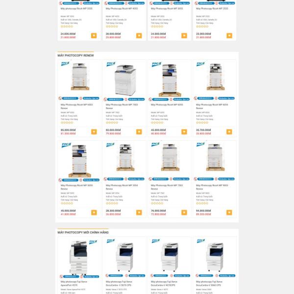 Theme WordPress bán máy photocopy 7