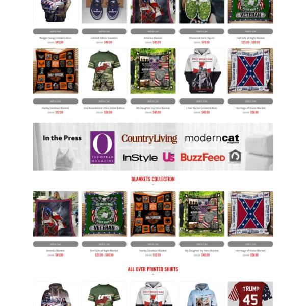 Theme WordPress shop thời trang pod