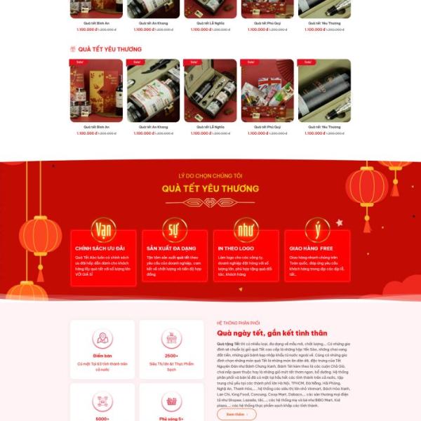 Theme WordPress bán quà tết 1
