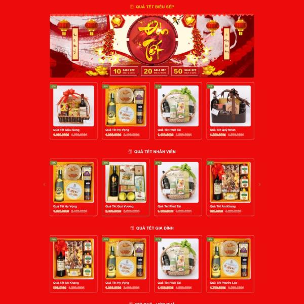 Theme WordPress bán quà tết 2