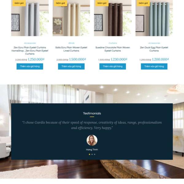 Theme WordPress bán rèm cửa
