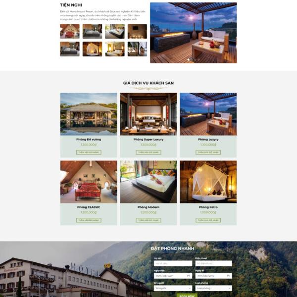 Theme WordPress resort 1