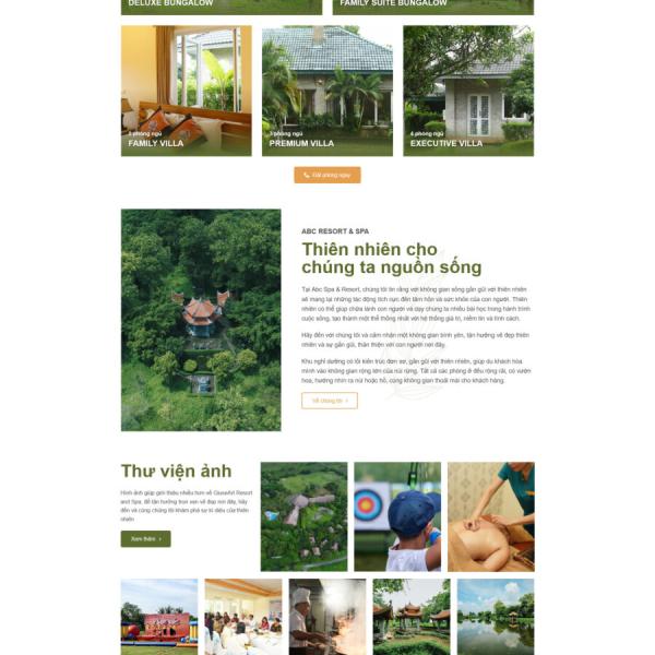 Theme WordPress resort nhà hàng khách sạn