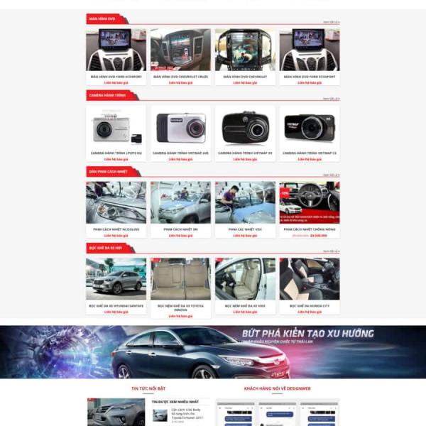 Theme WordPress bán phụ kiện ô tô