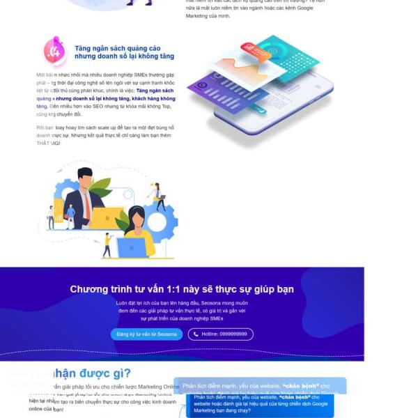Theme WordPress giới thiệu công ty dạy SEO seosona