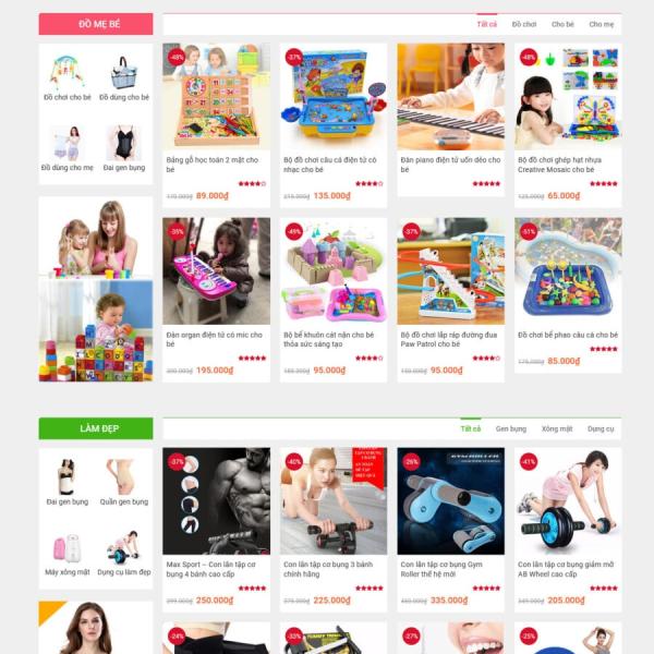 Theme WordPress shop đồ gia dụng tổng hợp