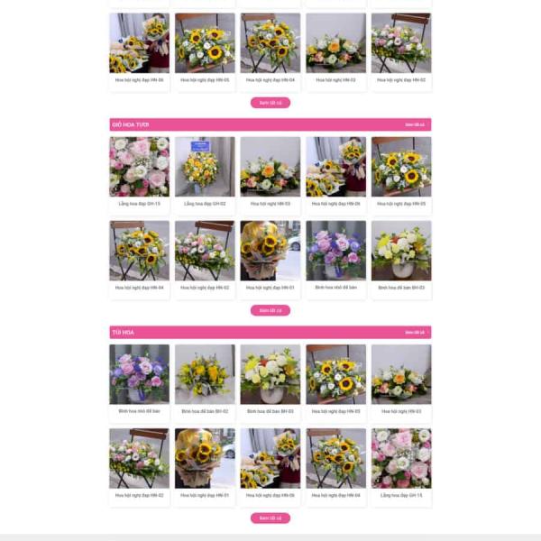 Theme WordPress shop hoa tươi 02