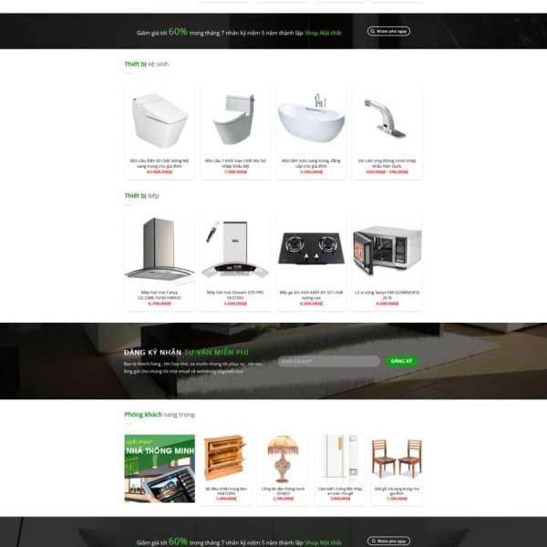 Theme WordPress shop nội thất