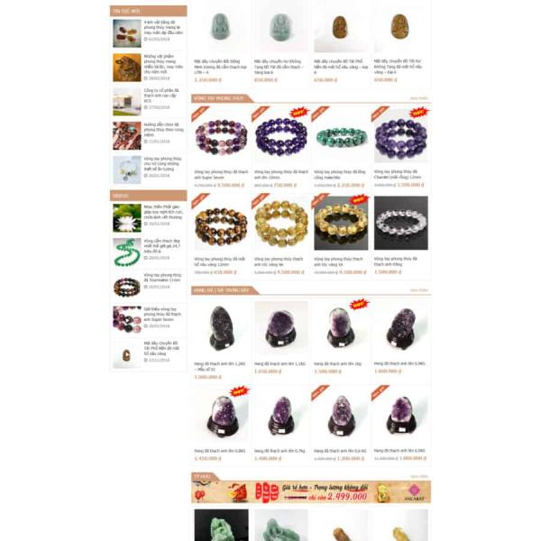 Theme WordPress shop phong thủy 2