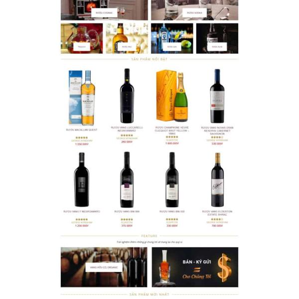 Theme WordPress shop rượu