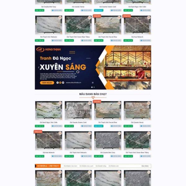 Theme WordPress xưởng đá
